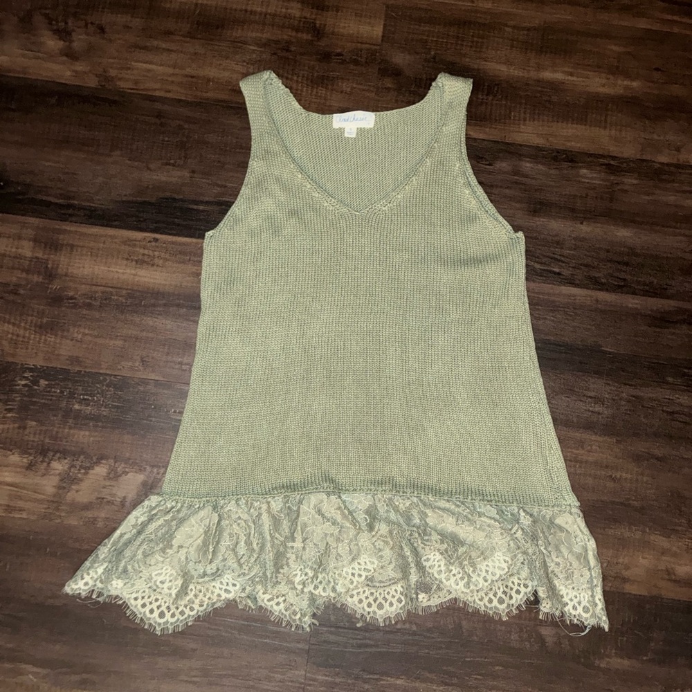 Cloud Chaser Sage Knit Top